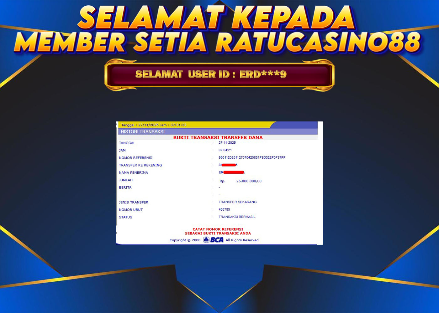 WITHDRAWAL MEMBER 133